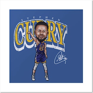 Steph Curry GSW Cartoon Posters and Art